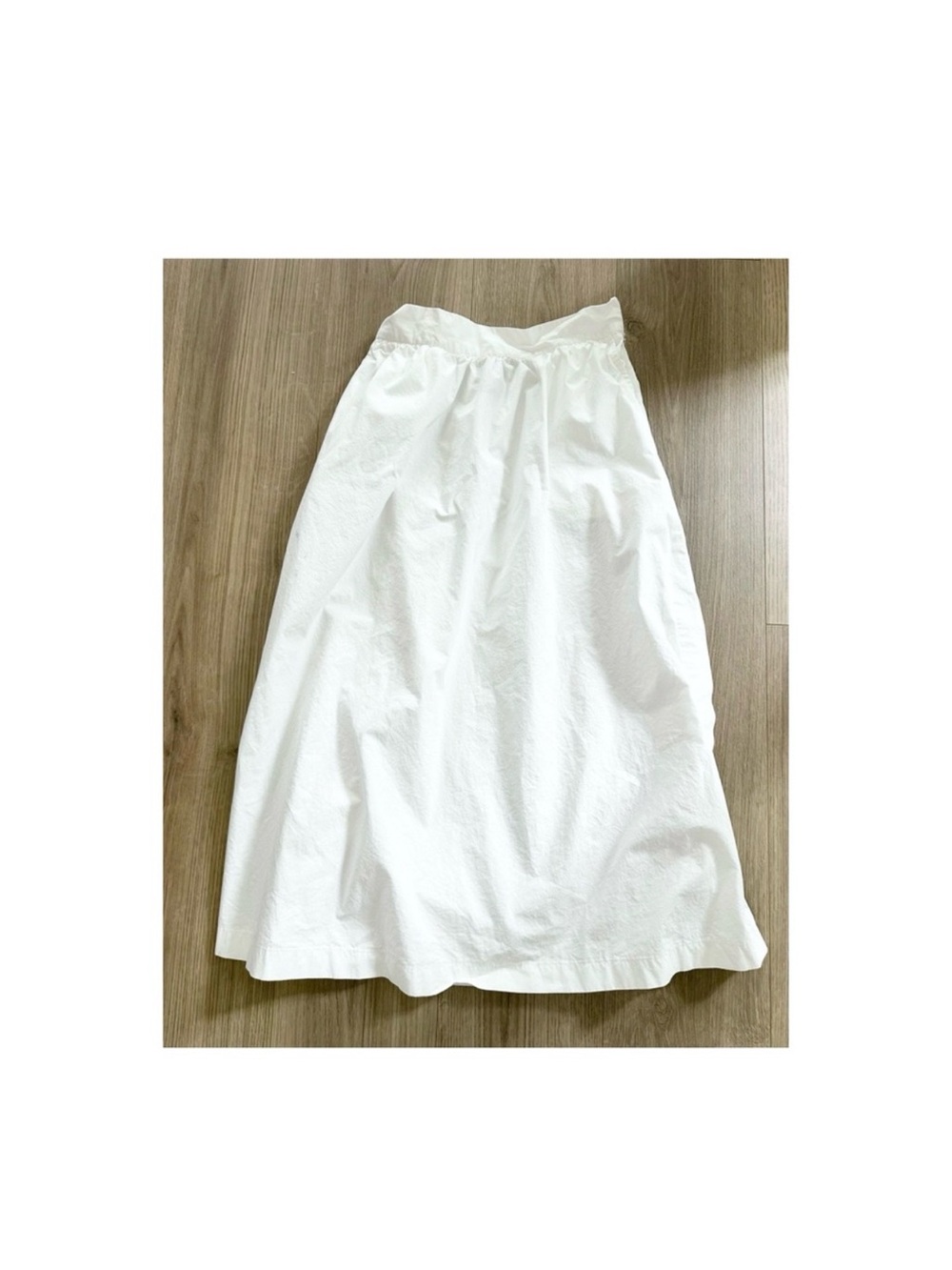 Classic White A-Line Maxi Skirt